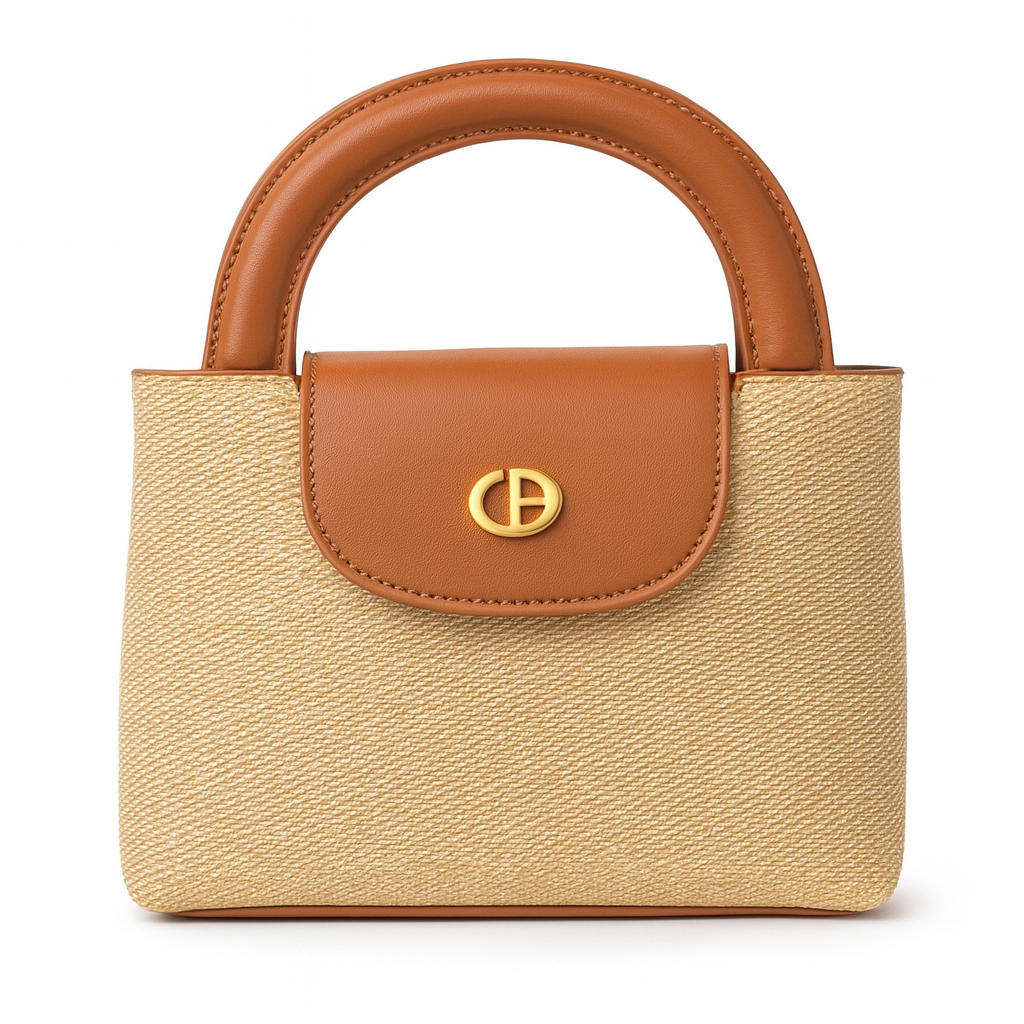 Textured Tote Handbag